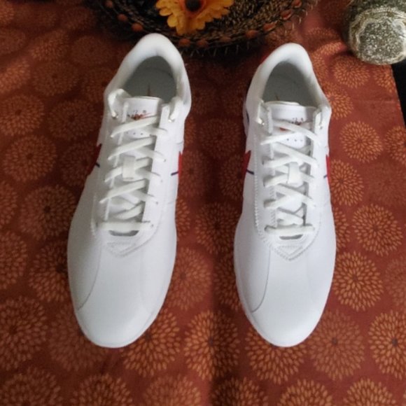 red white and blue g nikes